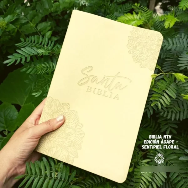 Biblia Ntv Ágape Sentipiel Floral Nueva Traducción Viviente - Image 2