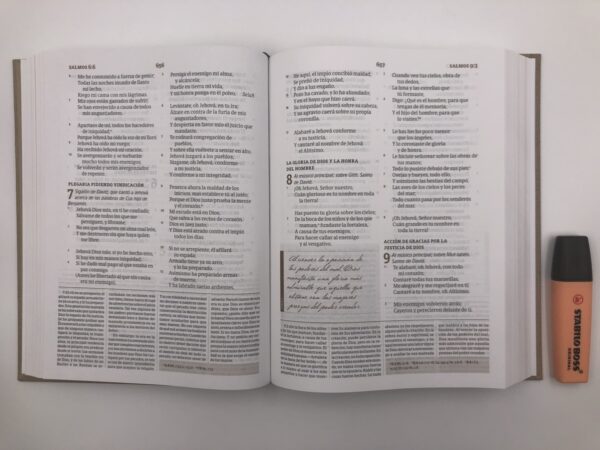 Biblia de Estudio Spurgeon RVR 1960 Tapa Dura Tela - Image 6