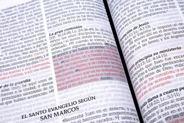 Biblia de Promesas RVR-1960, Jesús Para Todos, Letra Grande / Tamaño Manual, Piel especial con cierre, Marfil - Image 3
