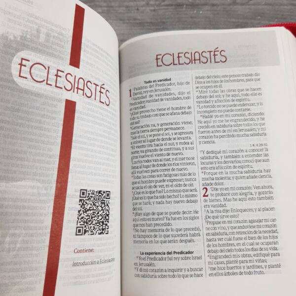Biblia Reina Valera 1960 Bolsillo Fucsia Qr con cierre - Image 6