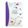Biblia RVR 1960 Letra Grande 11 morado cierre canto pintado primavera - Image 2