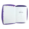 Biblia RVR 1960 Letra Grande 11 morado cierre canto pintado primavera - Image 7