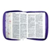 Biblia RVR 1960 Letra Grande 11 morado cierre canto pintado primavera - Image 8