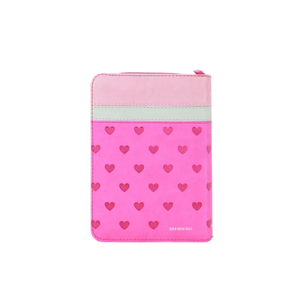Biblia RVR60 de Bolsillo Imit Piel Fucsia Corazones Cierre - Image 5