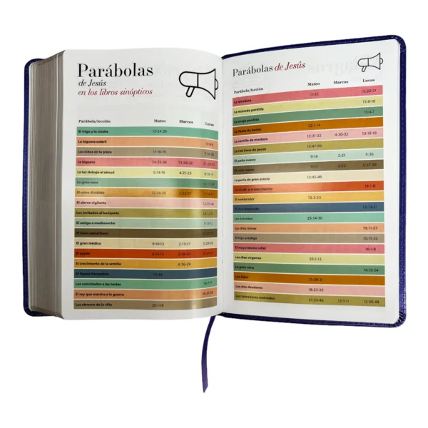Biblia RVR1960 Letra grande 12 puntos Imitación piel Morado. Colección clásica - Image 10