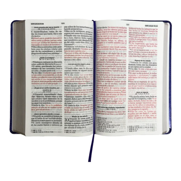 Biblia RVR1960 Letra grande 12 puntos Imitación piel Morado. Colección clásica - Image 5