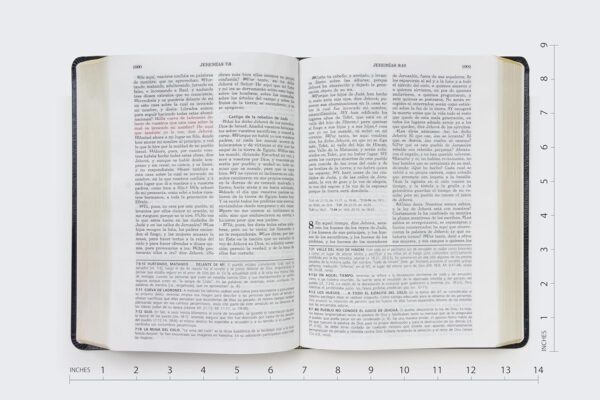 Biblia de Estudio Vida Plena Piel Negro Canto Dorado - Image 6