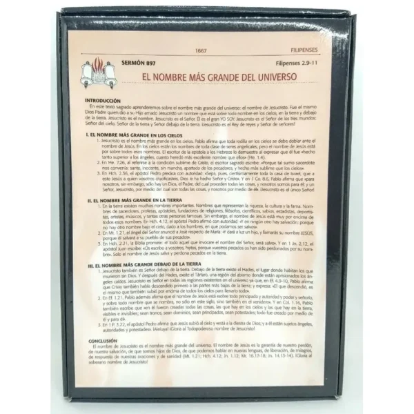 Biblia de la Predicación Avivamiento Reina Valera 1960 Letra Grande Piel Negra Indice - Image 4