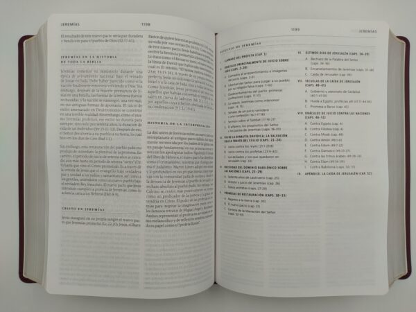 Biblia de Estudio de la Reforma LBLA R.C.Sproul  tapa dura rojo - Image 6