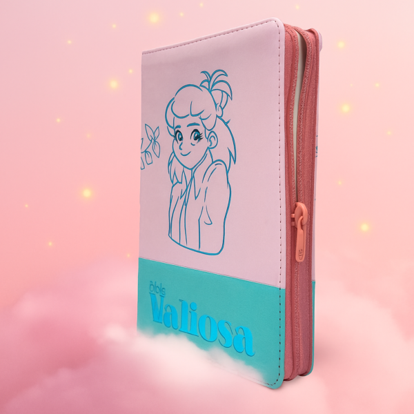 Biblia TLA Valiosa Rosa Verde – Letra Grande con Cierre