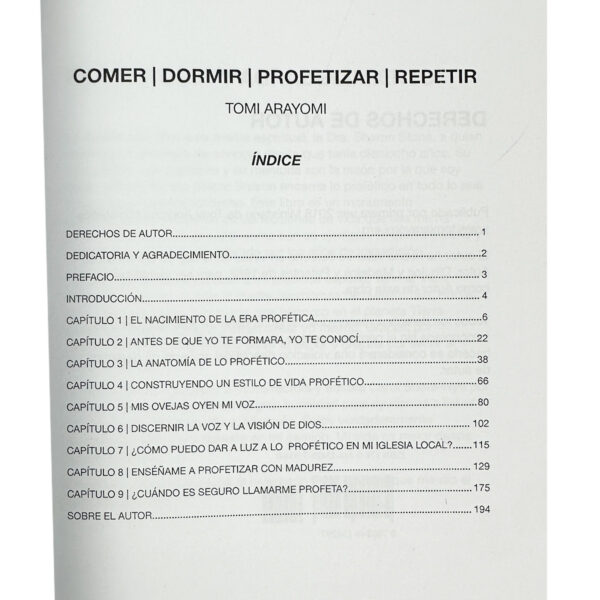 Comer Dormir Profetizar Repetir – Tomi Arayomi - Image 2