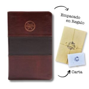 Biblia Peshitta -traducción de los antiguos manuscritos arameos- imit. piel, caoba