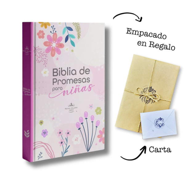 Biblia de Promesas RVR60 Letra Grande 12pts para niñas Tapa dura