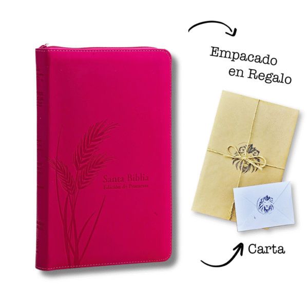 Biblia de Promesas RVR60 Letra Grande 12 pts Piel Cierre