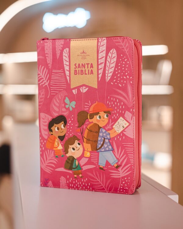 Biblia Interactiva para niñas RVR60 Letra Grande 12 pts Rosa Cierre - Image 6