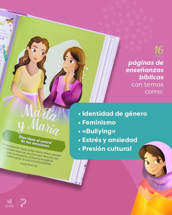 Biblia de Promesas NTV Letra Grande 12pts para niñas Tapa dura - Image 13