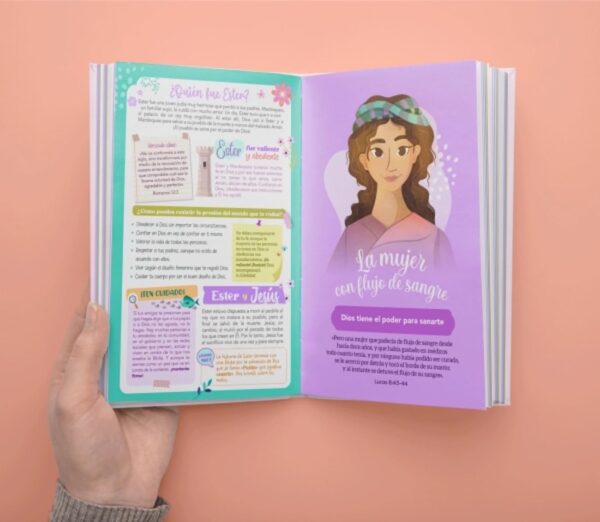 Biblia de Promesas NTV Letra Grande 12pts para niñas Tapa dura - Image 10