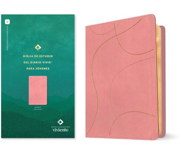 Biblia de Estudio Diario Vivir para Jóvenes  NTV Piel Rosa- App Filament - Image 2