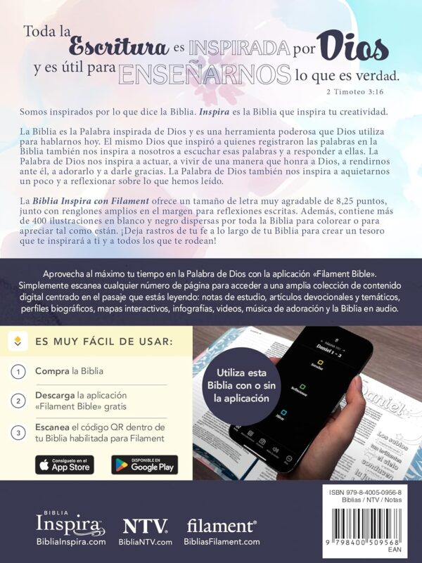 Biblia Inspira NTV SentiPiel Paraíso floral – Filament App - Image 8