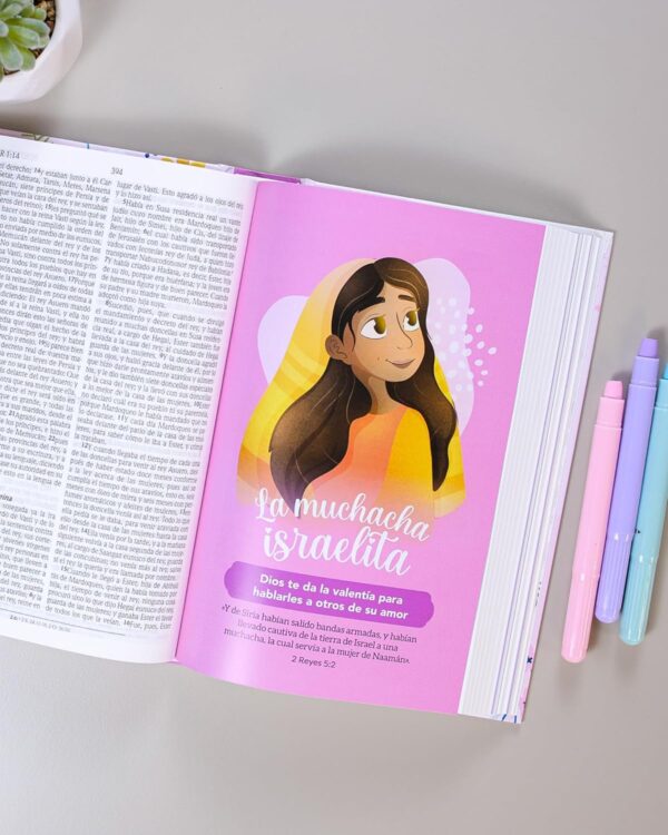 Biblia de Promesas RVR60 Letra Grande 12pts para niñas Tapa dura - Image 4