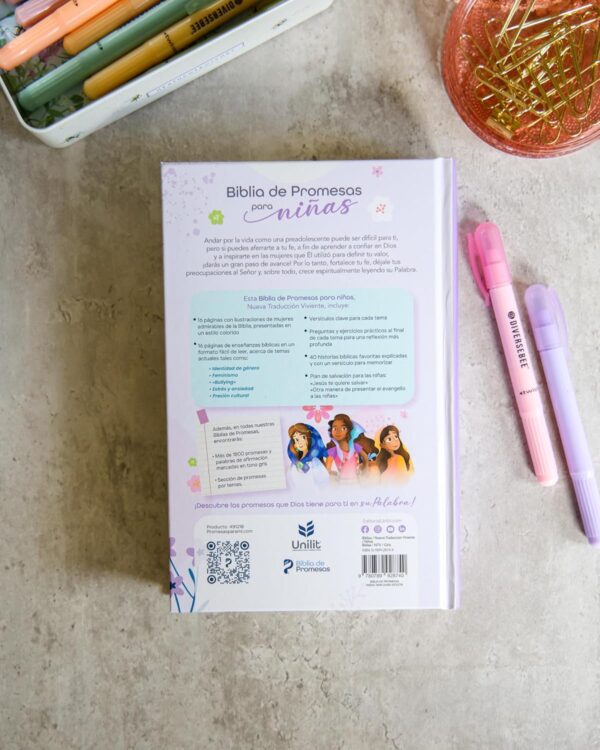 Biblia de Promesas NTV Letra Grande 12pts para niñas Tapa dura - Image 21