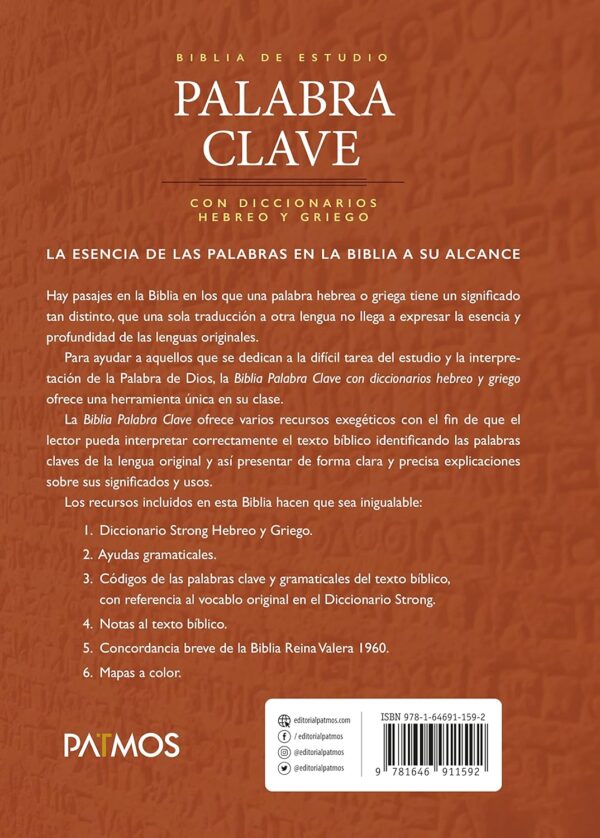 Biblia de Estudio Palabra Clave RVR 1960 – Tapa Dura - Image 5