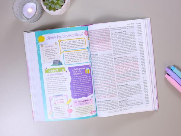 Biblia de Promesas NTV Letra Grande 12pts para niñas Tapa dura - Image 8