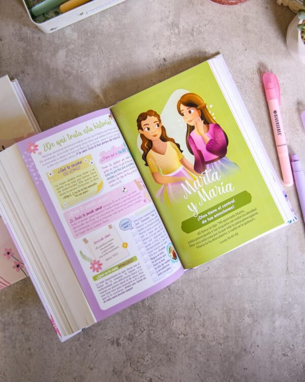 Biblia de Promesas NTV Letra Grande 12pts para niñas Tapa dura - Image 9