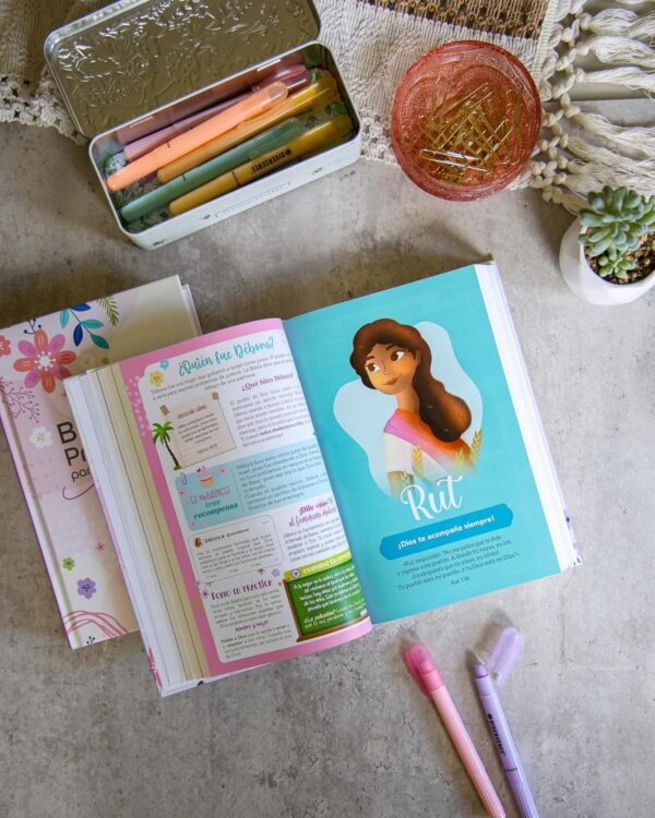 Biblia de Promesas NTV Letra Grande 12pts para niñas Tapa dura - Image 6