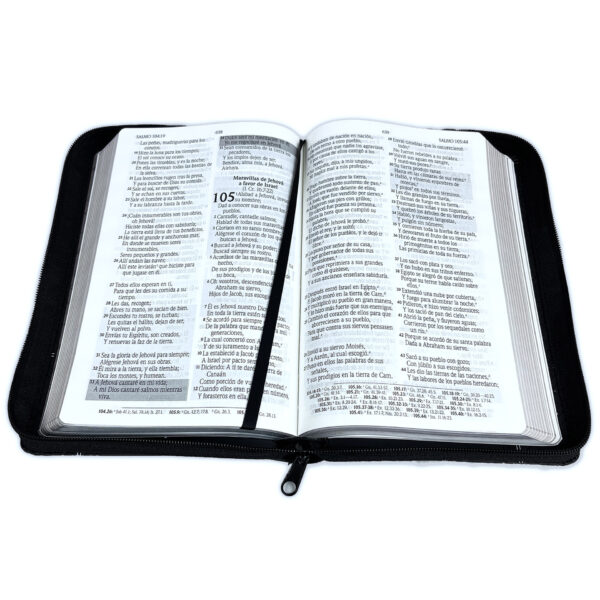Biblia de Promesas RVR1960 Letra Grande 12 pts Piel Cierre - Image 5