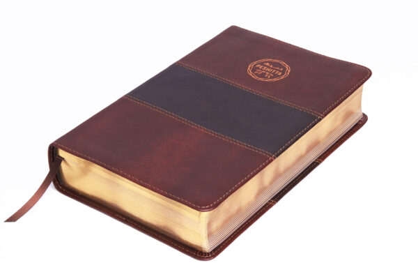 Biblia Peshitta -traducción de los antiguos manuscritos arameos- imit. piel, caoba - Image 5