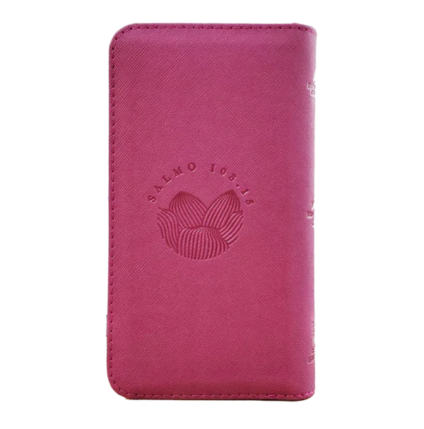 Biblia RVR60 tipo chequera Magenta Beige índice cierre - Image 6