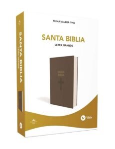 Biblia  Letra Grande RVR 1960 Marrón Cruz