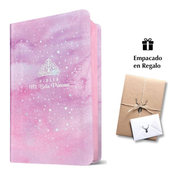 Biblia NTV Mi bella princesa SentiPiel Violeta brillante