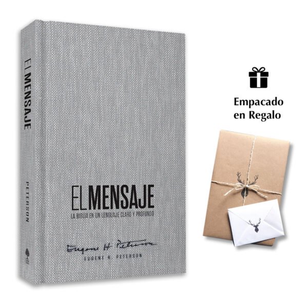 Biblia El Mensaje Tapa dura Gris Tela : La Biblia en un lenguaje claro y profundo