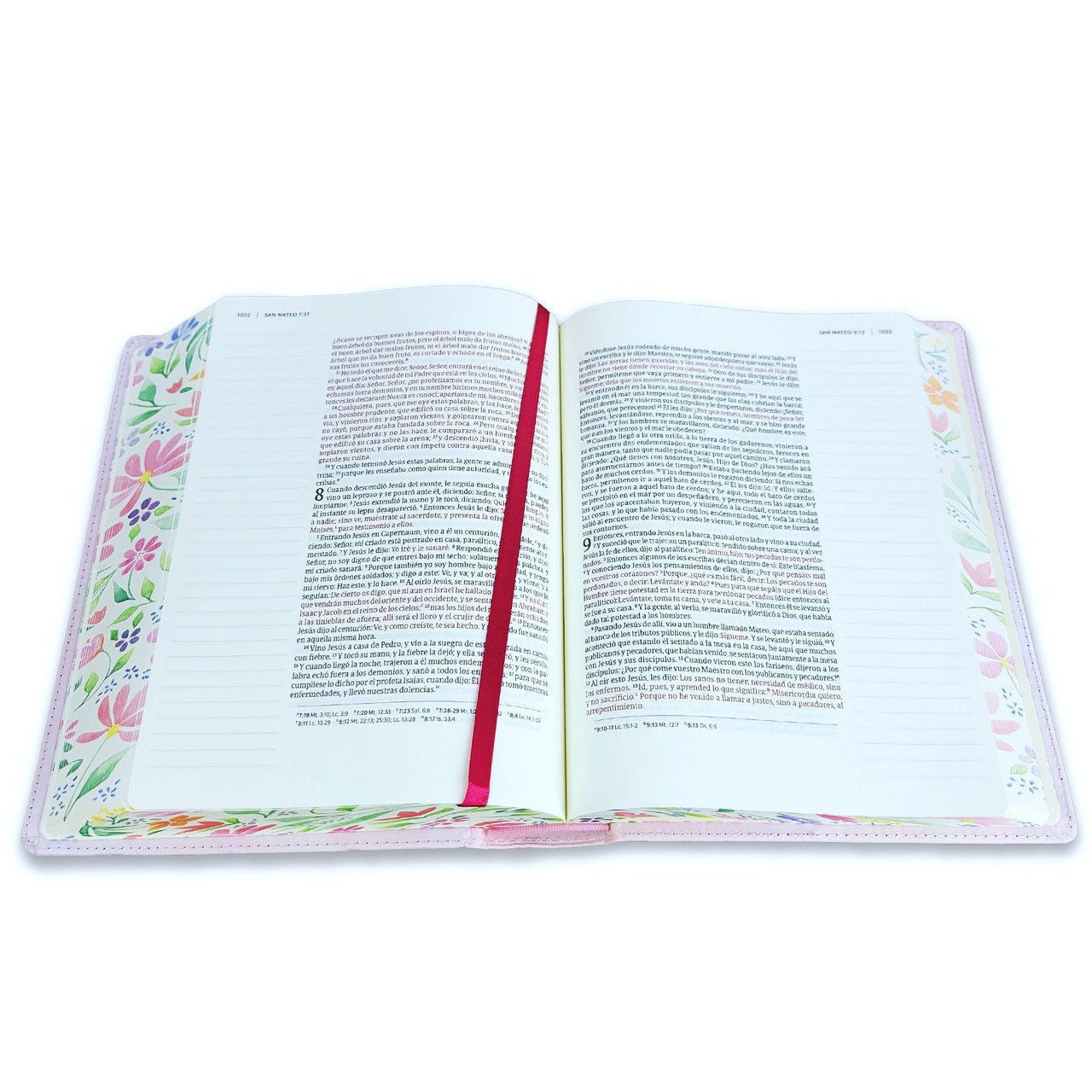 Biblia De Apuntes 1960 Tamaño Personal Flores Tapa Dura - Image 3