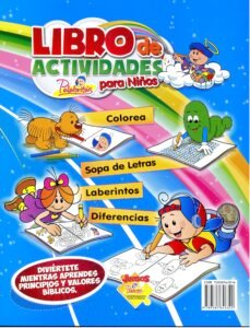 Libro de Actividades para Niños- Diviértete Mientras Aprendes Principio y Valores Bíblicos – Palabritas