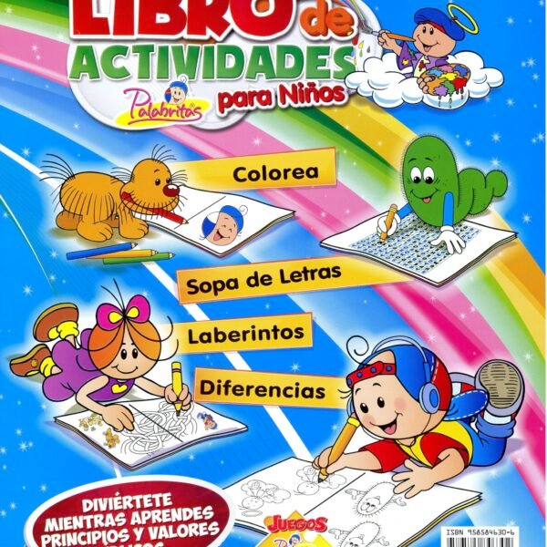 Libro de Actividades para Niños- Diviértete Mientras Aprendes Principio y Valores Bíblicos – Palabritas