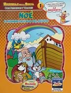 Noé El Hombre Salvado Del Diluvio Cartilla Para Colorear [Cartilla] Historias De La Biblia Con Principios y valores