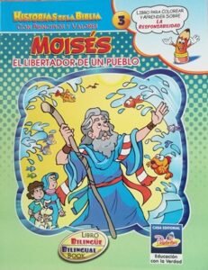 Historias de la Biblia con Principios y Valores – Libro De Colorear Moises