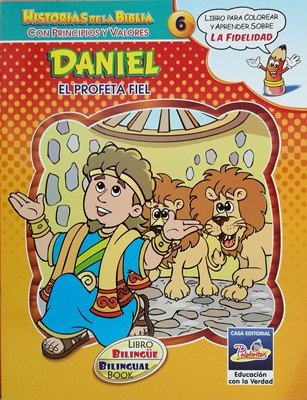 Libro De Colorear Daniel – Historias de la Biblia con Principios y Valores