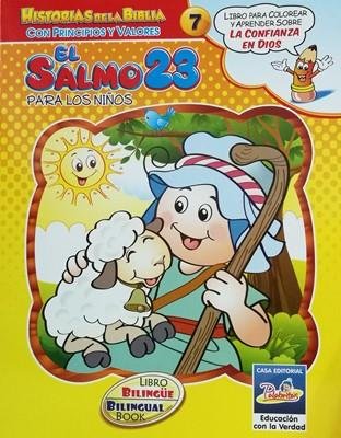 Salmo 23 Para Niños Cartilla Para Colorear [Cartilla] Historias De La Biblia Con Principios Y Valores