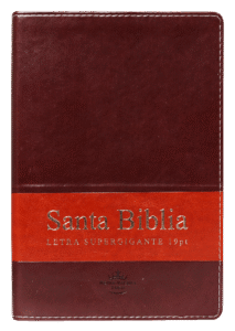 Biblia Reina Valera 1960 Grande Letra Super Gigante Imitación Piel Marrón