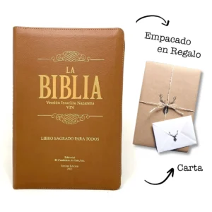Biblia Versión Israelita Nazarena (VIN) – café piel cierre e índice