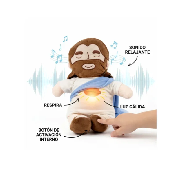 Peluche de “Jesús que respira” – Azul
