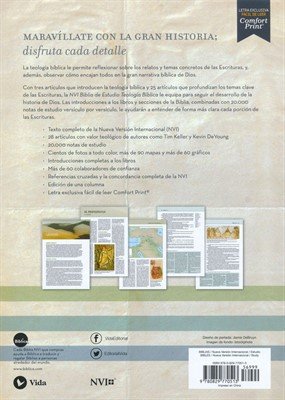 Biblia De Estudio NVI /Teología Bíblica Color Cafe Sigue el plan redentor de Dios como se desenlaza en las escrituras - Image 5