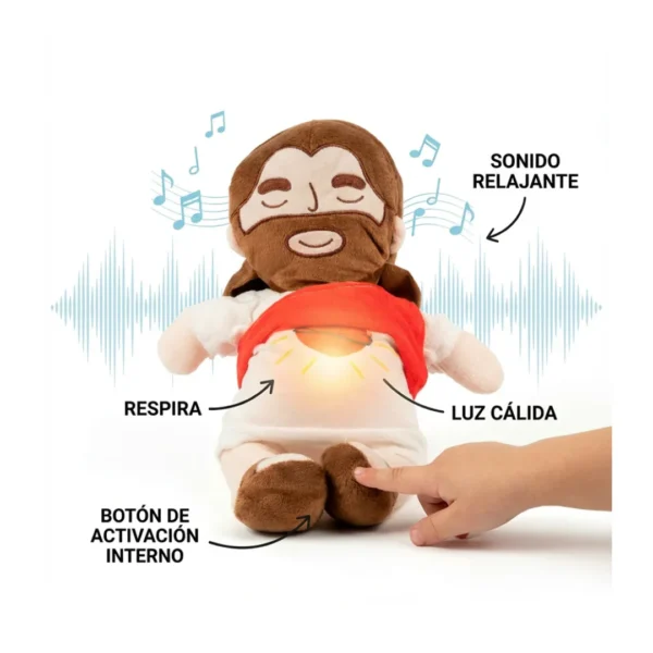 Peluche de “Jesús que respira” – Rojo