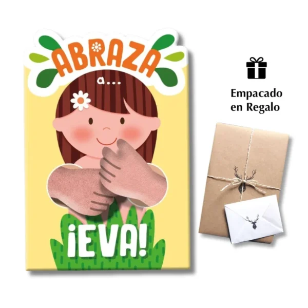 Abraza a… ¡Eva! – Abba Minis Libro interactivo con brazos de felpa
