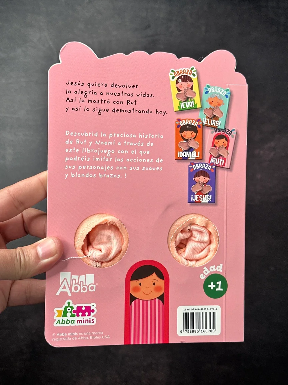 Abraza a Rut – Abba Minis Libro interactivo con brazos de felpa - Image 5