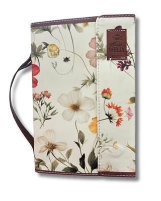 Biblia RVR60c Exquisita/ Flores Otoñales Manija Iman